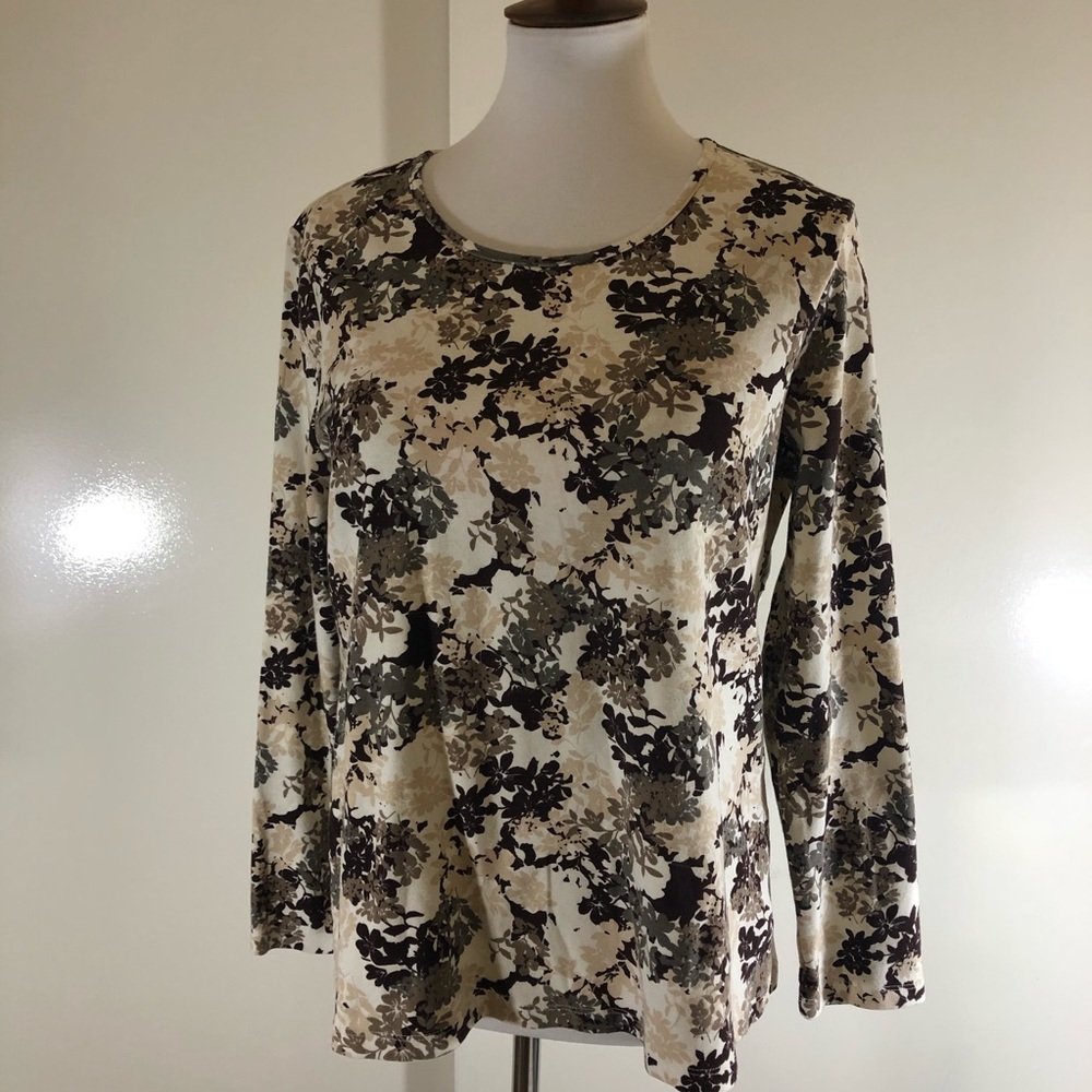 White Stag Long Sleeve Pullover Blouse Sz XXL